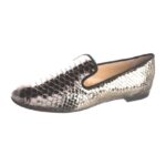 GIUSEPPE ZANOTTI Leather Animal Print Loafers