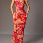 User SHEIN Tall Tie Dye Ruffle Hem Detail Cami Dress