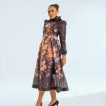 Floral Lace A-Line Dress