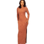 Side Slitted Maxi Bodycon Dress